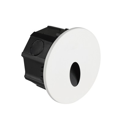 3W Ø15cm LED Step Light - CCT, IP65, schwarz, rund, Aluminium