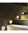 3W Ø15cm LED Step Light - CCT, IP65, schwarz, rund, Aluminium