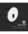 3W Ø15cm LED Step Light - CCT, IP65, schwarz, rund, Aluminium