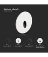 3W Ø15cm LED Step Light - CCT, IP65, schwarz, rund, Aluminium