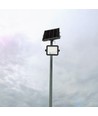 50W Solar LED Fluter - 700lm, CCT 2000K-8000K, Batterieanzeige, schwarz, Außenbereich