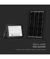 50W Solar LED Fluter - 700lm, CCT 2000K-8000K, Batterieanzeige, schwarz, Außenbereich