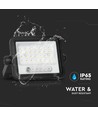 50W Solar LED Fluter - 700lm, CCT 2000K-8000K, Batterieanzeige, schwarz, Außenbereich