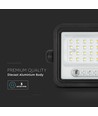 50W Solar LED Fluter - 700lm, CCT 2000K-8000K, Batterieanzeige, schwarz, Außenbereich
