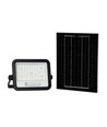 VT-104W LED-Flutlichtstrahler 100W - mit Solarpanel, CCT: 7in1, schwarzes Gehäuse, Batteriestatusanzeige, IP65
