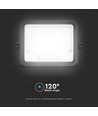 VT-104W LED-Flutlichtstrahler 100W - mit Solarpanel, CCT: 7in1, schwarzes Gehäuse, Batteriestatusanzeige, IP65