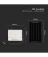 10W Solar LED Fluter - 1700lm, IP65, mit Solarpanel und Sensor
