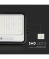 10W Solar LED Fluter - 1700lm, IP65, mit Solarpanel und Sensor