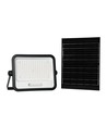 Vt-304w LED-Strahler 300W - mit Solarpanel, CCT:7in1, schwarzes Gehäuse, mit Batteriestatusanzeige, IP65
