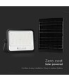 Vt-304w LED-Strahler 300W - mit Solarpanel, CCT:7in1, schwarzes Gehäuse, mit Batteriestatusanzeige, IP65