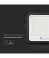 Vt-304w LED-Strahler 300W - mit Solarpanel, CCT:7in1, schwarzes Gehäuse, mit Batteriestatusanzeige, IP65