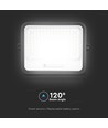 Vt-304w LED-Strahler 300W - mit Solarpanel, CCT:7in1, schwarzes Gehäuse, mit Batteriestatusanzeige, IP65