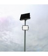 400W Solar LED Fluter, 7-in-1 CCT - IP65, schwarz, LiFePO4 Batterie, inkl. Solarpanel und Batterieanzeige