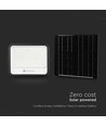 400W Solar LED Fluter, 7-in-1 CCT - IP65, schwarz, LiFePO4 Batterie, inkl. Solarpanel und Batterieanzeige