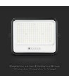 400W Solar LED Fluter, 7-in-1 CCT - IP65, schwarz, LiFePO4 Batterie, inkl. Solarpanel und Batterieanzeige