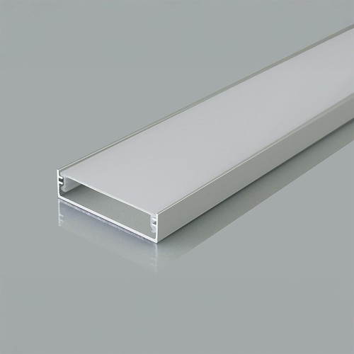 2m Aluminiumprofil Montageset - Inkl. Abdeckung, 40x10mm