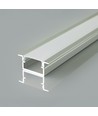 2m Alu-Profil Montageset - Alu-farben, 17x10mm, Einbau, inkl. Abdeckung