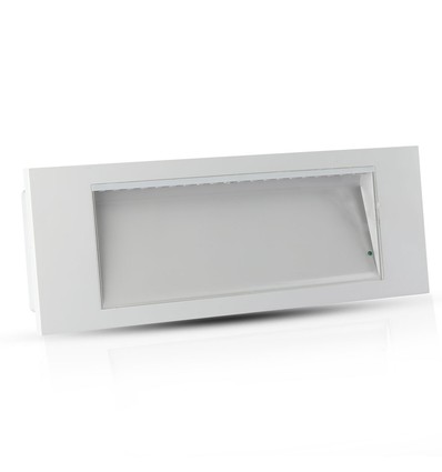 3,8W Samsung LED Notleuchte - 6000K, IP20, 22m Erkennungsweite, inkl. Batterie