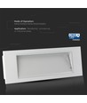3,8W Samsung LED Notleuchte - 6000K, IP20, 22m Erkennungsweite, inkl. Batterie