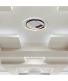 50W LED Deckenleuchte, CCT 3-in-1 - Ø50,5cm, weiß/schwarzer Rand, inkl. Fernbedienung