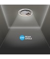 50W LED Deckenleuchte, CCT 3-in-1 - Ø50,5cm, weiß/schwarzer Rand, inkl. Fernbedienung