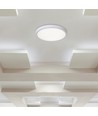 36W LED Deckenleuchte mit Fernbedienung - Ø39cm, CCT 3-in-1, weiß/schwarzer Rand, inkl. Leuchtmittel