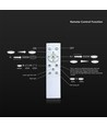 36W LED Deckenleuchte mit Fernbedienung - Ø39cm, CCT 3-in-1, weiß/schwarzer Rand, inkl. Leuchtmittel