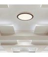 36W LED Deckenleuchte im Holzdesign - Ø41cm, CCT, dimmbar mit Fernbedienung, IP20 Innenbereich