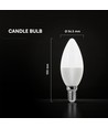 E14 6,5W LED-Kerzenlampe - Cree LED Chip, 6 Jahre Garantie, C37
