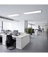 120x30 - 40W LED Panel, 110lm/W - 4000K, weißer Rahmen, Einbau/Aufbau