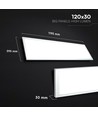 120x30 - 40W LED Panel, 110lm/W - 4000K, weißer Rahmen, Einbau/Aufbau