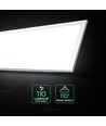 120x30 - 40W LED Panel, 110lm/W - 4000K, weißer Rahmen, Einbau/Aufbau