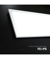 120x30 - 40W LED Panel, 110lm/W - 4000K, weißer Rahmen, Einbau/Aufbau
