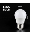 G45 VT-290 LED 6,5W E27 - Kunststofflampe, Cree-Chip, 3000K, 6 Jahre Garantie