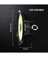 100W LED Hallenstrahler, 135-160lm/W - CREE Chip, IP65, 90 Grad, 6 Jahre Garantie
