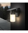 0,9W Solara LED Wandleuchte mit Solarzelle - IP54, schwarz, 120lm, 3-in-1 CCT, inkl. Fernbedienung