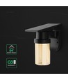 0,9W Solara LED Wandleuchte mit Solarzelle - IP54, schwarz, 120lm, 3-in-1 CCT, inkl. Fernbedienung