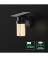 0,9W Solara LED Wandleuchte mit Solarzelle - IP54, schwarz, 120lm, 3-in-1 CCT, inkl. Fernbedienung
