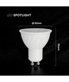 GU10 4,5W LED-Leuchtmittel - Cree Chip, weißer Kunststoff