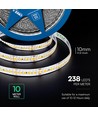 5m 18W/m LED Strip, 238 LED pro Meter - 24V, 135lm/W, IP20, 4000K, SMD2835