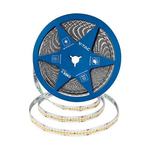238 VT-2835 LED-Lichtleiste 18W/m 24V - Cree-Chip, 4000K, IP20, 10mm, doppelte Leiterplatte, 10m/Rolle, Preis/m