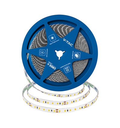 120 VT-2835 LED-Lichtleiste 10W/m - Cree-Chip 6500K IP20 24V 8mm doppelte Leiterplatte (10m/Rolle) (Preis/m)