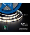 120 VT-2835 LED-Lichtleiste 10W/m - Cree-Chip 6500K IP20 24V 8mm doppelte Leiterplatte (10m/Rolle) (Preis/m)