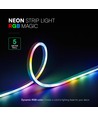 5m RGBIC Neon Flex LED-Set - 5V USB, Bluetooth-App, Fernbedienung