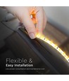120 VT-2835 LED-Lichtband 8W/m - Cree-Chip 6500K IP20 24V 5mm doppelte Leiterplatte (10m/Rolle) (Preis/m)