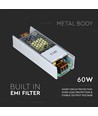 60W / 24V DC Slim Netzteil - 2.5A, IP20, Metallgehäuse