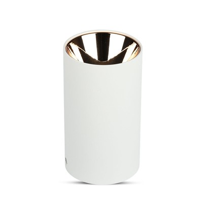 VT-882 Lampe GU10 - rund, weiß, roségold