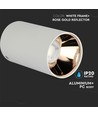 VT-882 Lampe GU10 - rund, weiß, roségold
