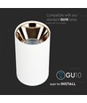 VT-882 Lampe GU10 - rund, weiß, roségold