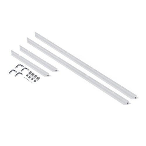 Einbaurahmen 120x30 Panele - Weiß, Aluminium